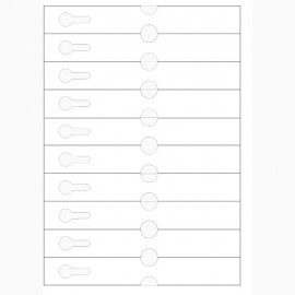 Etiquettes à boucle pour imprimante laser Etiquettes à boucle pour imprimante laser
