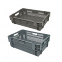 Caisse plastique emboîtable et gerbable*