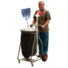 Chariot de voirie simple ou double avec bac de rangement