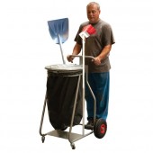 Chariot de voirie simple ou double avec bac de rangement