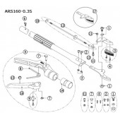 T&ecirc;te de coupe pour s&eacute;cateur cueille-fleurs ARS manche fixe