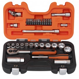 Set de douilles 1/4-3/8 BAHCO 33pcs Set de douilles 1/4-3/8 BAHCO 33pcs
