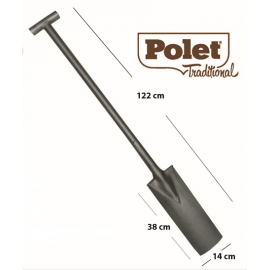 Louchet d'arrachage 100% acier Louchet d'arrachage 100% acier