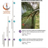 Kit perche Bahco &agrave; section (base + extension + scie 36cm)