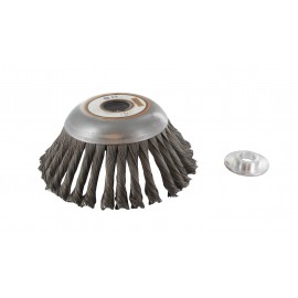 Brosse acier Ø15cm haute pour débrousailleuse Brosse acier Ø15cm haute pour débrousailleuse