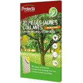 Lot de 20 feuilles engluées jaunes