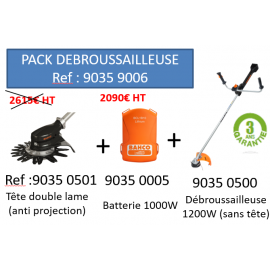 Pack débrousaillage électrique BAHCO Pack débrousaillage électrique BAHCO