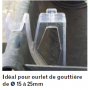 Clip gouttière pour pics anti pigeons