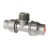 T&eacute; lock taraud&eacute; au centre