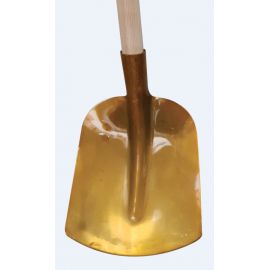 Pelle &agrave; sable aluminium renforc&eacute; Triangle (larg 25cm) manche fr&ecirc;ne 130cm