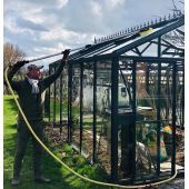 Brosse de lavage 2 faces avec manche t&eacute;lescopique*