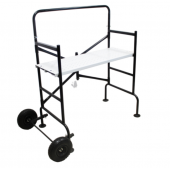 Echaffaudage &agrave; 3 niveaux avec garde corps pour haies