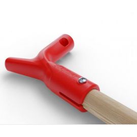 Poign&eacute;e ergonomique pour manche en bois