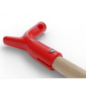 Poign&eacute;e ergonomique pour manche en bois