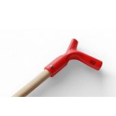 Poign&eacute;e ergonomique pour manche en bois