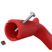 Poign&eacute;e ergonomique pour manche en bois