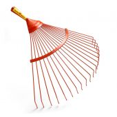 Balai &agrave; feuilles W dents rondes