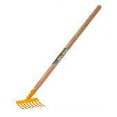 R&acirc;teau m&eacute;tallique, manche bois, enfant