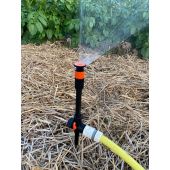 ARROSEUR PLASTIQUE SUR PIQUET 360&deg; AVEC RALLONGE