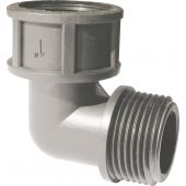 Coude mixte r&eacute;duit PP PN6