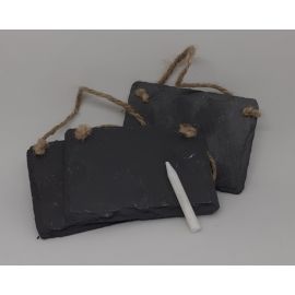 3 &eacute;tiquettes ardoise &agrave; suspendre