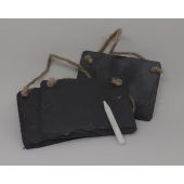 3 &eacute;tiquettes ardoise &agrave; suspendre