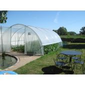 Serre Gothique Poly&eacute;thyl&egrave;ne 4m50 avec a&eacute;rations lat&eacute;rales