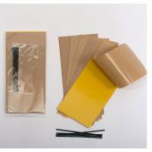 10 plaques englu&eacute;es jaunes 10x22cm