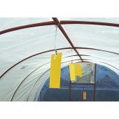 10 plaques englu&eacute;es jaunes 10x22cm