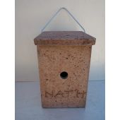 Nichoir m&eacute;sange bleue b&eacute;ton de bois