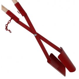 Pelle crois&eacute;e pour trou de poteau