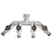 Nez de robinet 2 ou 4 sorties Geka chrom&eacute;