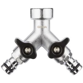 Nez de robinet 2 ou 4 sorties Geka chrom&eacute;