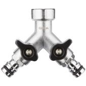 Nez de robinet 2 ou 4 sorties Geka chrom&eacute;