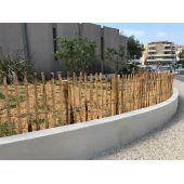 Ganivelle lattes fendues en ch&acirc;taignier *