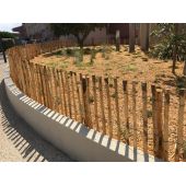 Ganivelle lattes fendues en ch&acirc;taignier