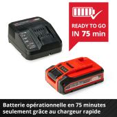 Batterie 18V / 4,0 Ah + chargeur