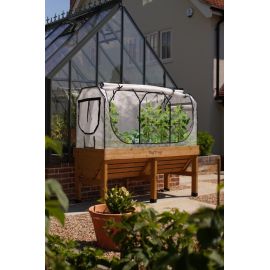 Cadre de serre pour bac de plantation en V