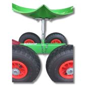 Si&egrave;ge de travail galvanis&eacute; sur roues